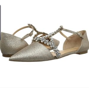 Jewel Badgley Mischka Mary Jane Flats size 6